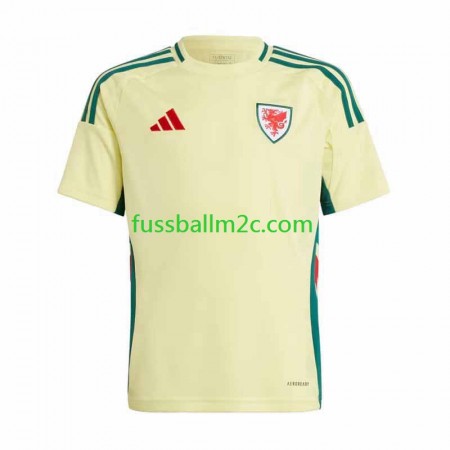 Fußballtrikots Wales Auswärts Trikotsatz 2024
